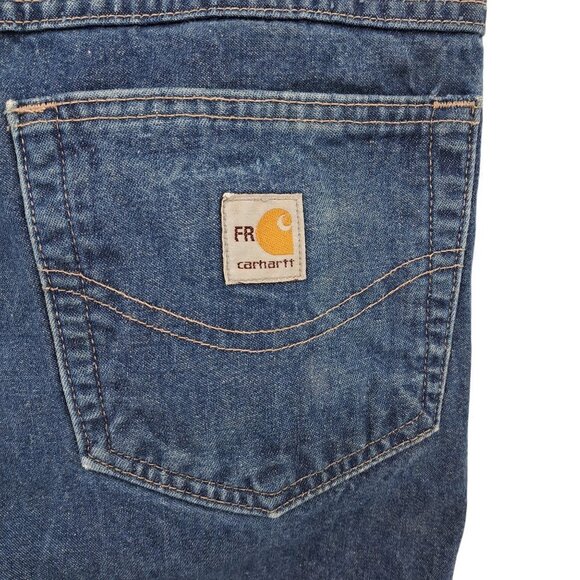 Carhartt FR Flame Resistance Relaxed Fit Jeans Size 40 x 32 Cotton B100 Flaw - Picture 8 of 10